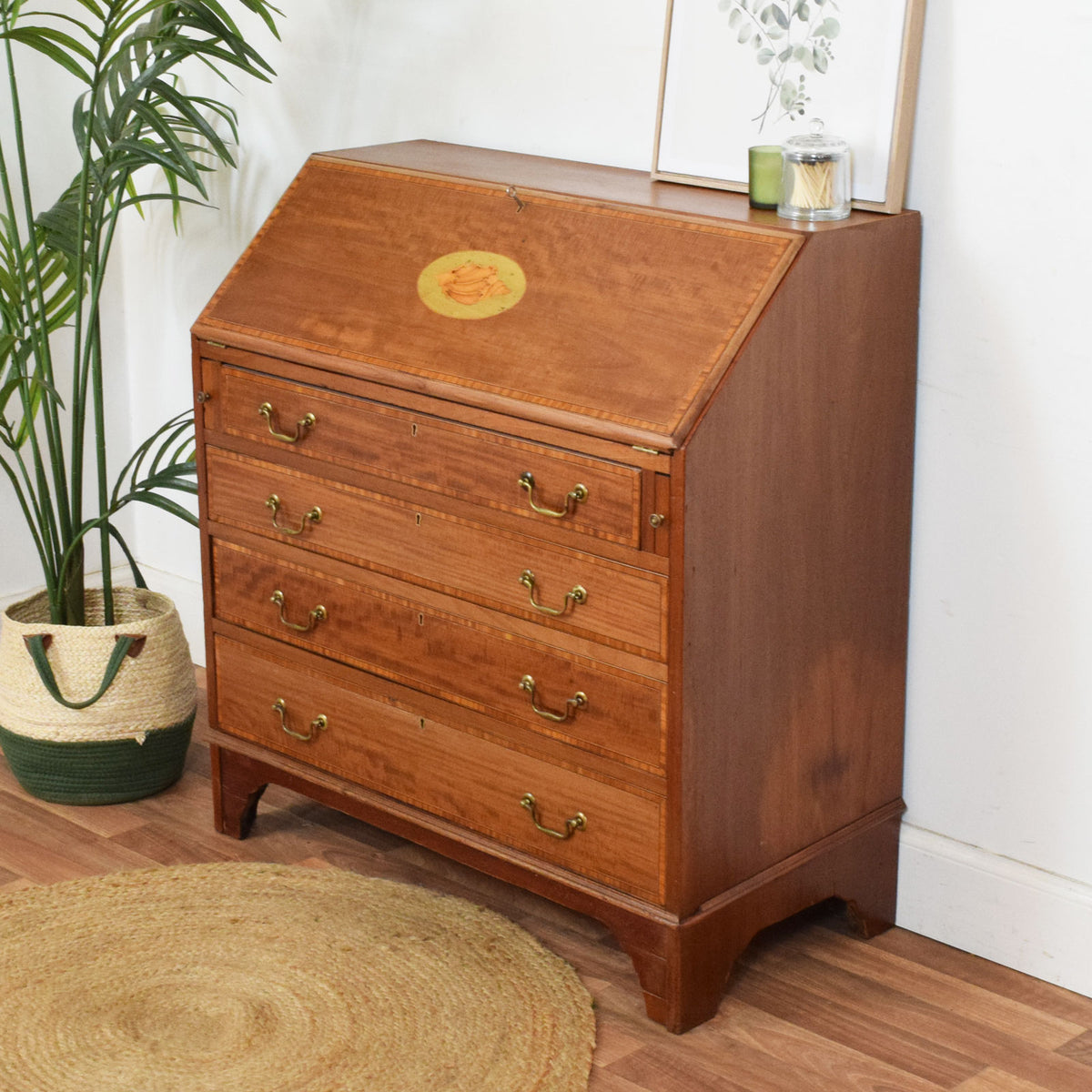 Rustic Inlaid bureau