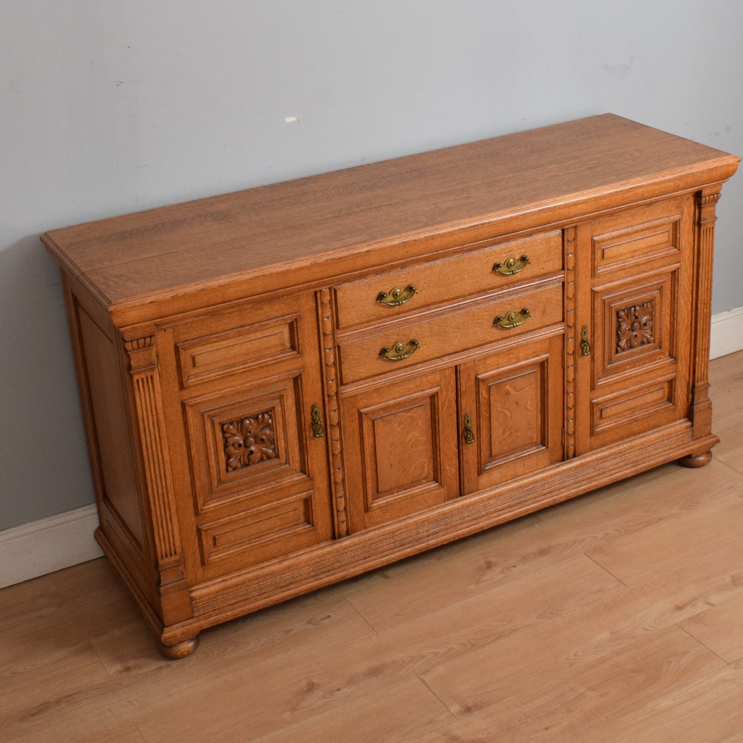 Large Robust Oak Sideboard