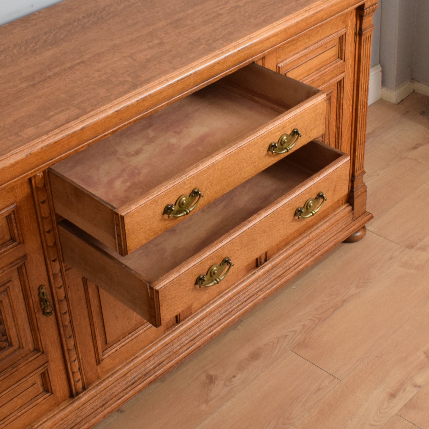 Large Robust Oak Sideboard