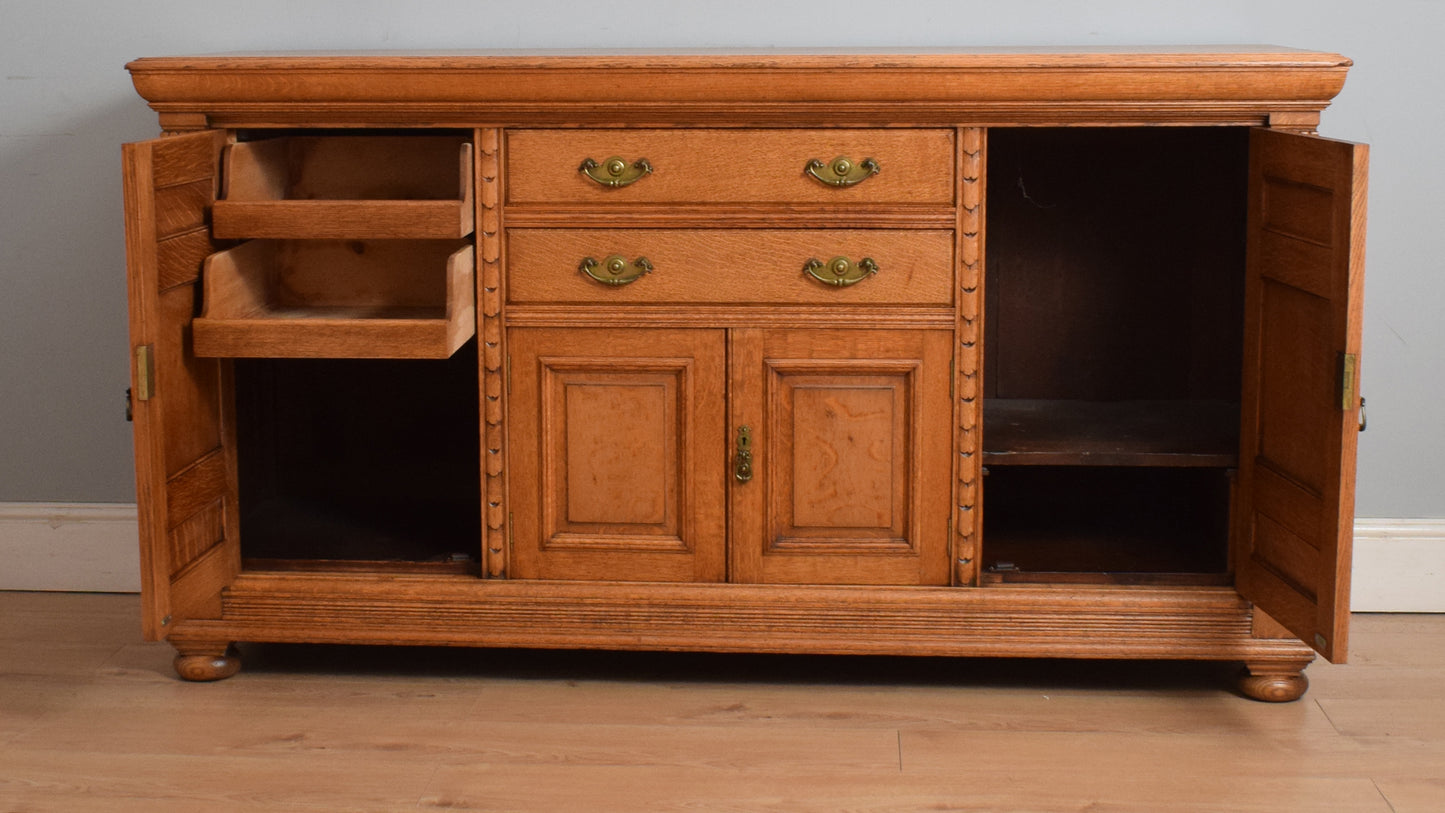 Large Robust Oak Sideboard