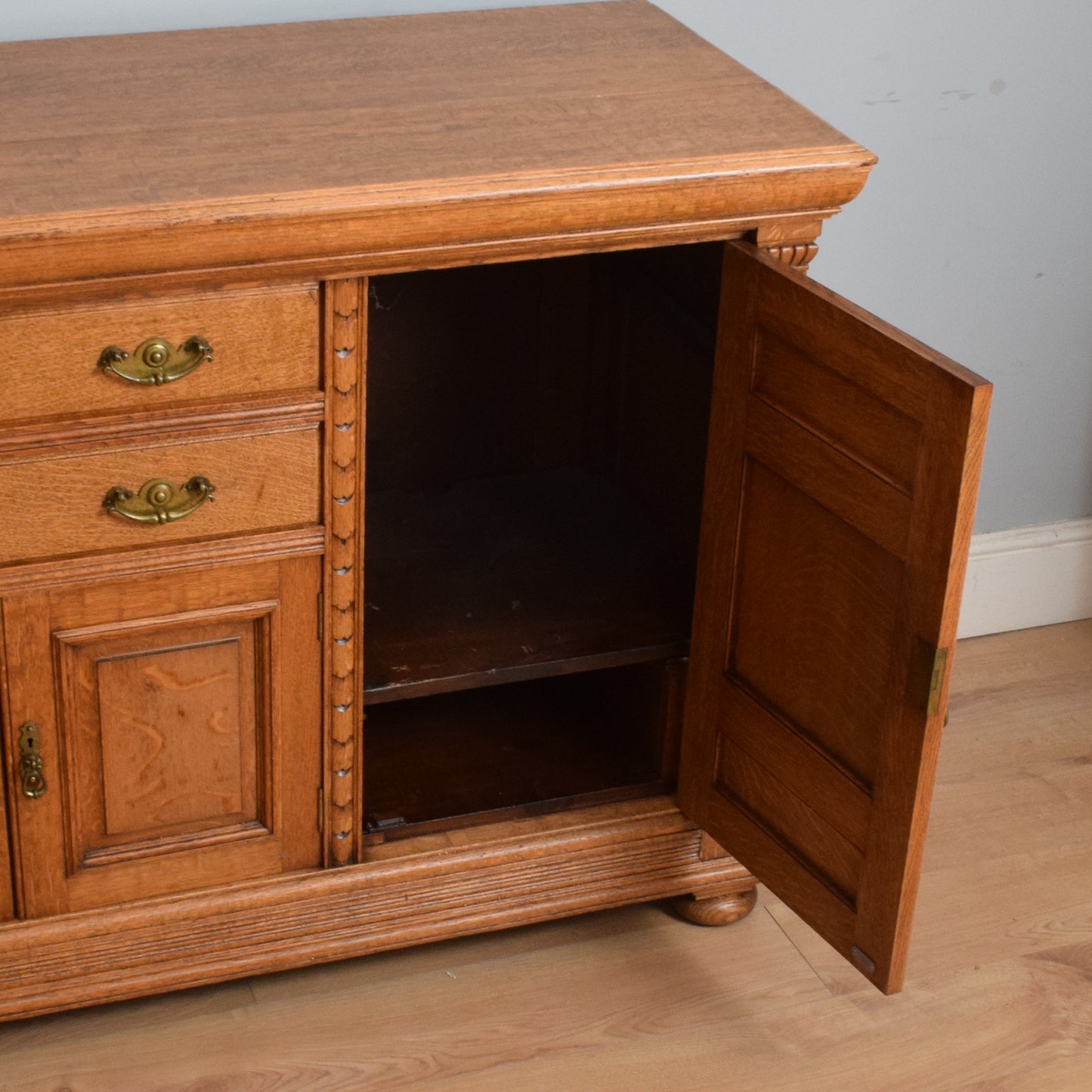 Large Robust Oak Sideboard