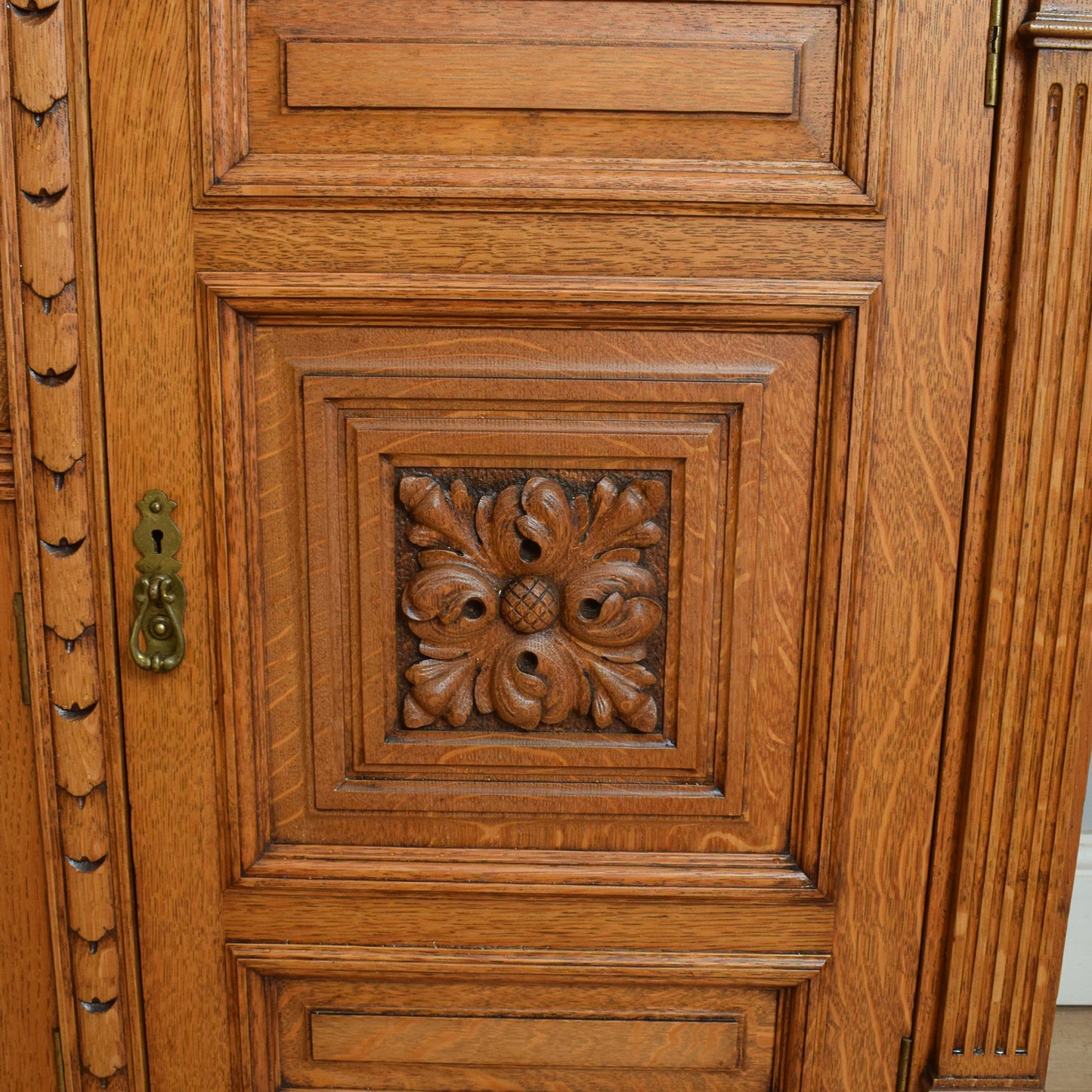 Large Robust Oak Sideboard