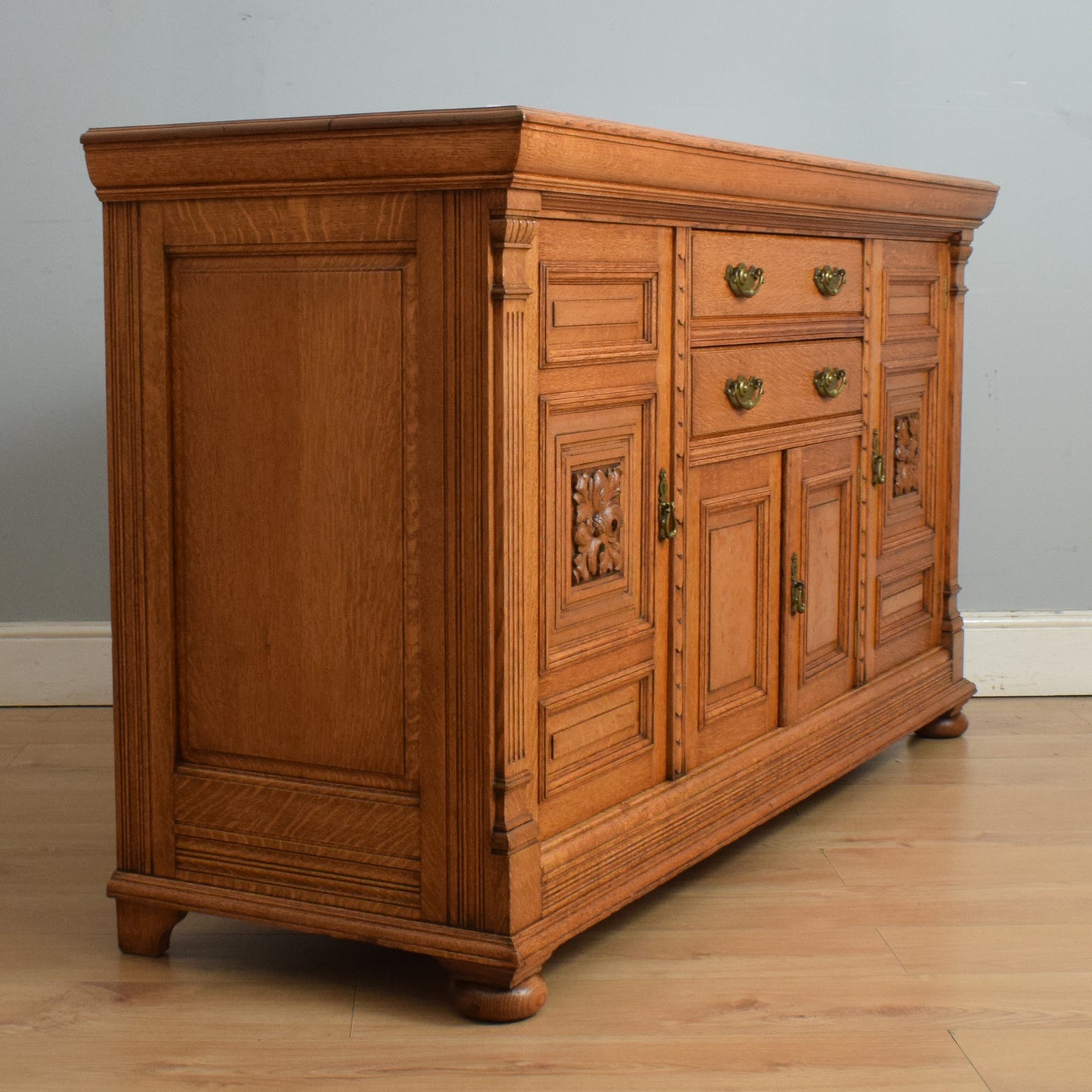 Large Robust Oak Sideboard