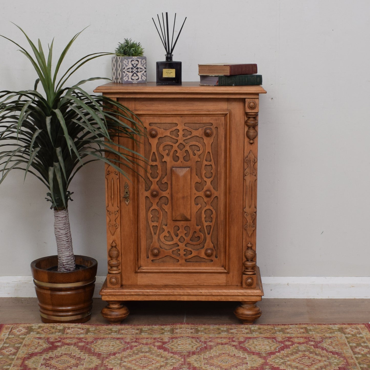 Carved Oak Cabinet