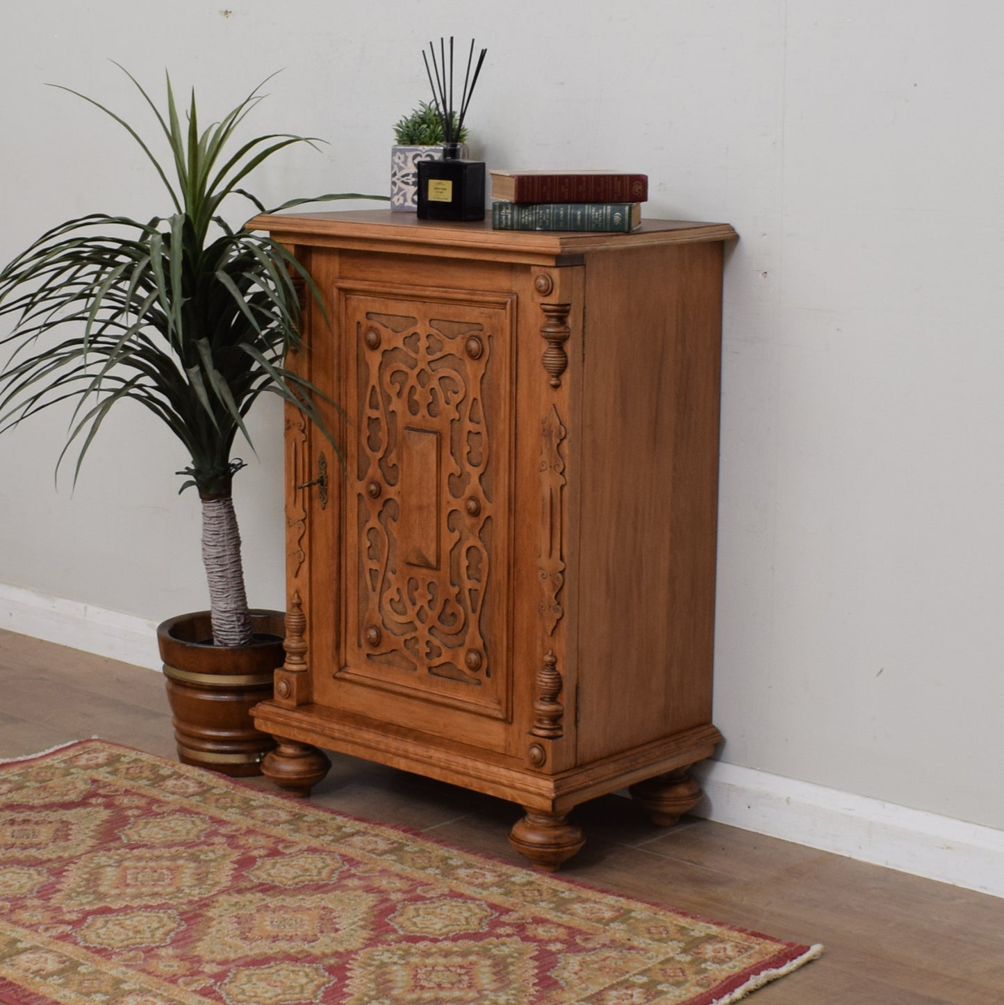 Carved Oak Cabinet