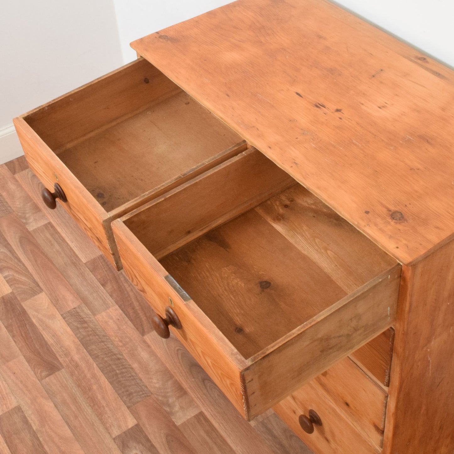 Rustic Pine Chest of Drawers