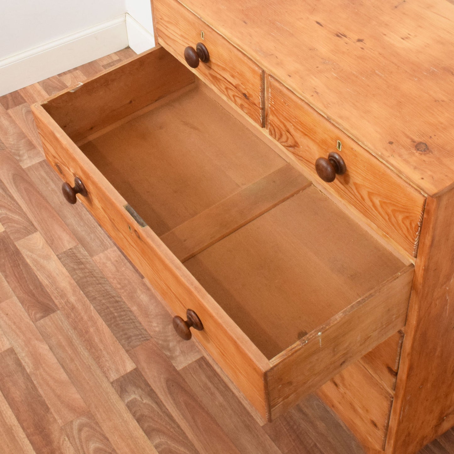 Rustic Pine Chest of Drawers