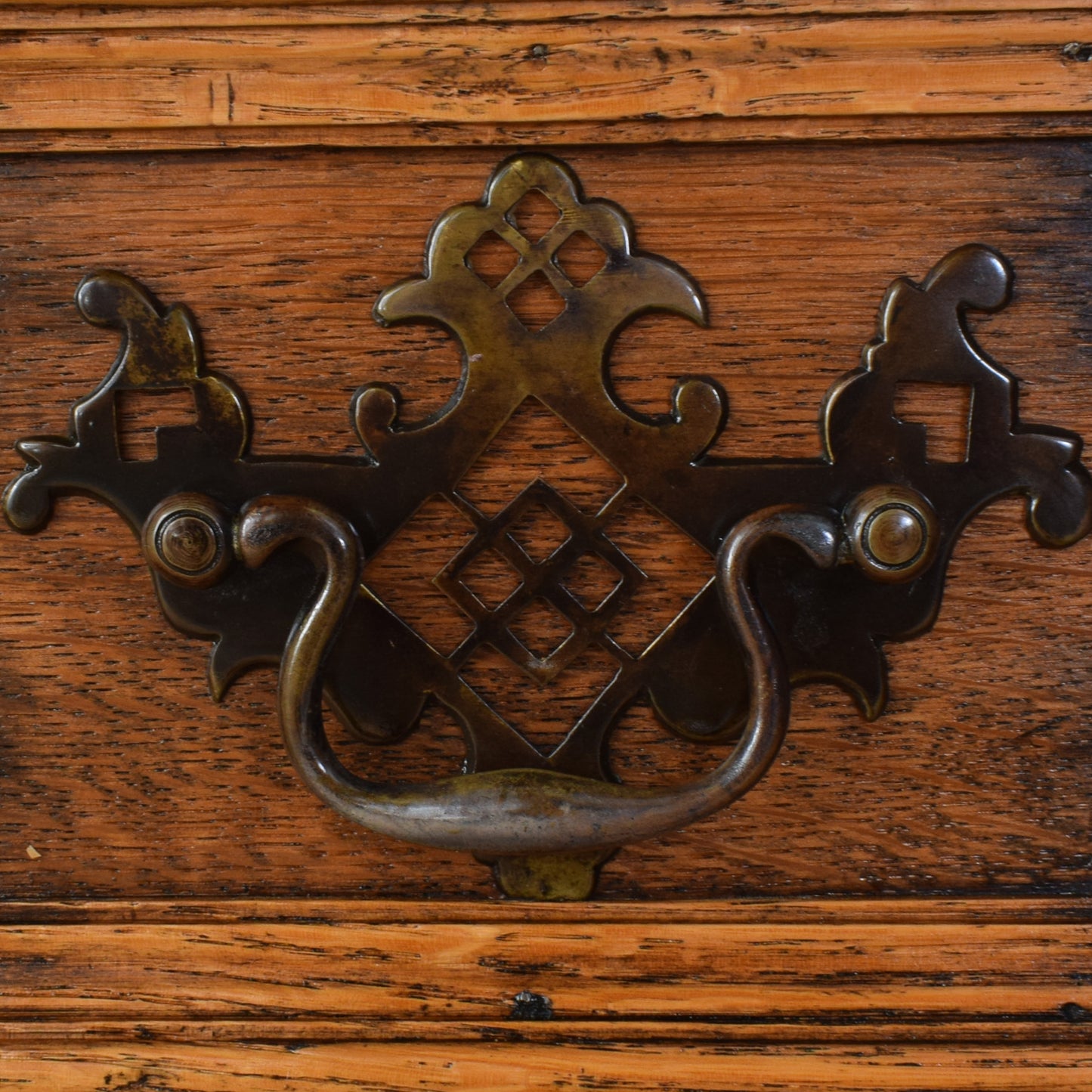 Carved Oak Console Table