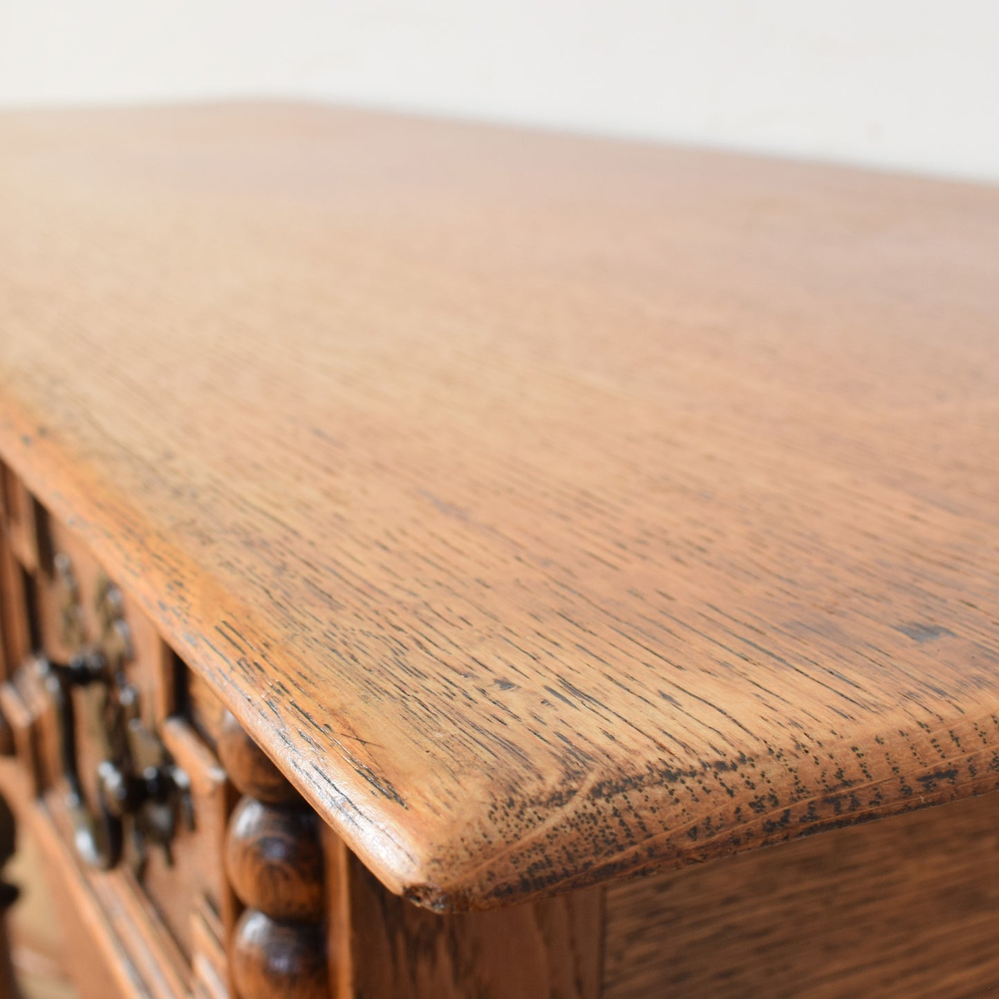 Carved Oak Console Table