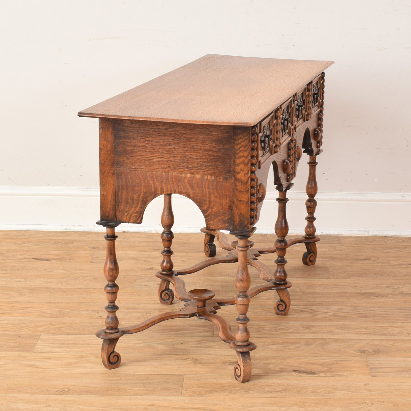 Carved Oak Console Table
