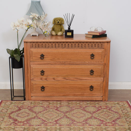 Restored Oak Chest of Drawers