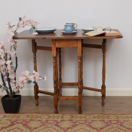 Oak Drop-Leaf Table