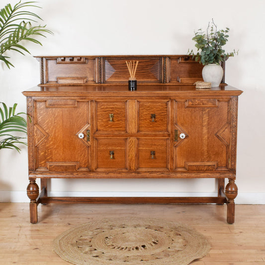 Carved Oak Sideboard