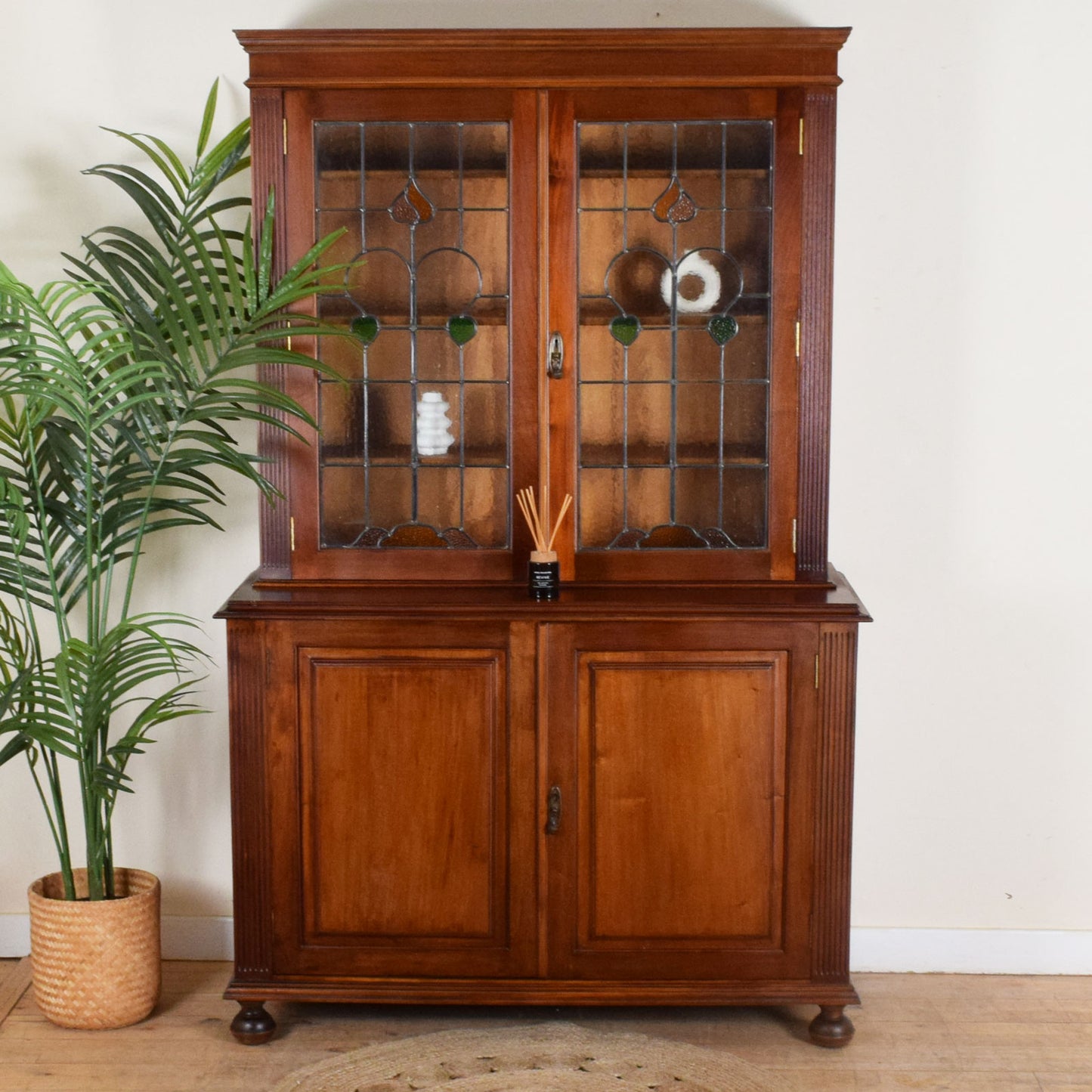 Stained Glass Mahogany Dresser