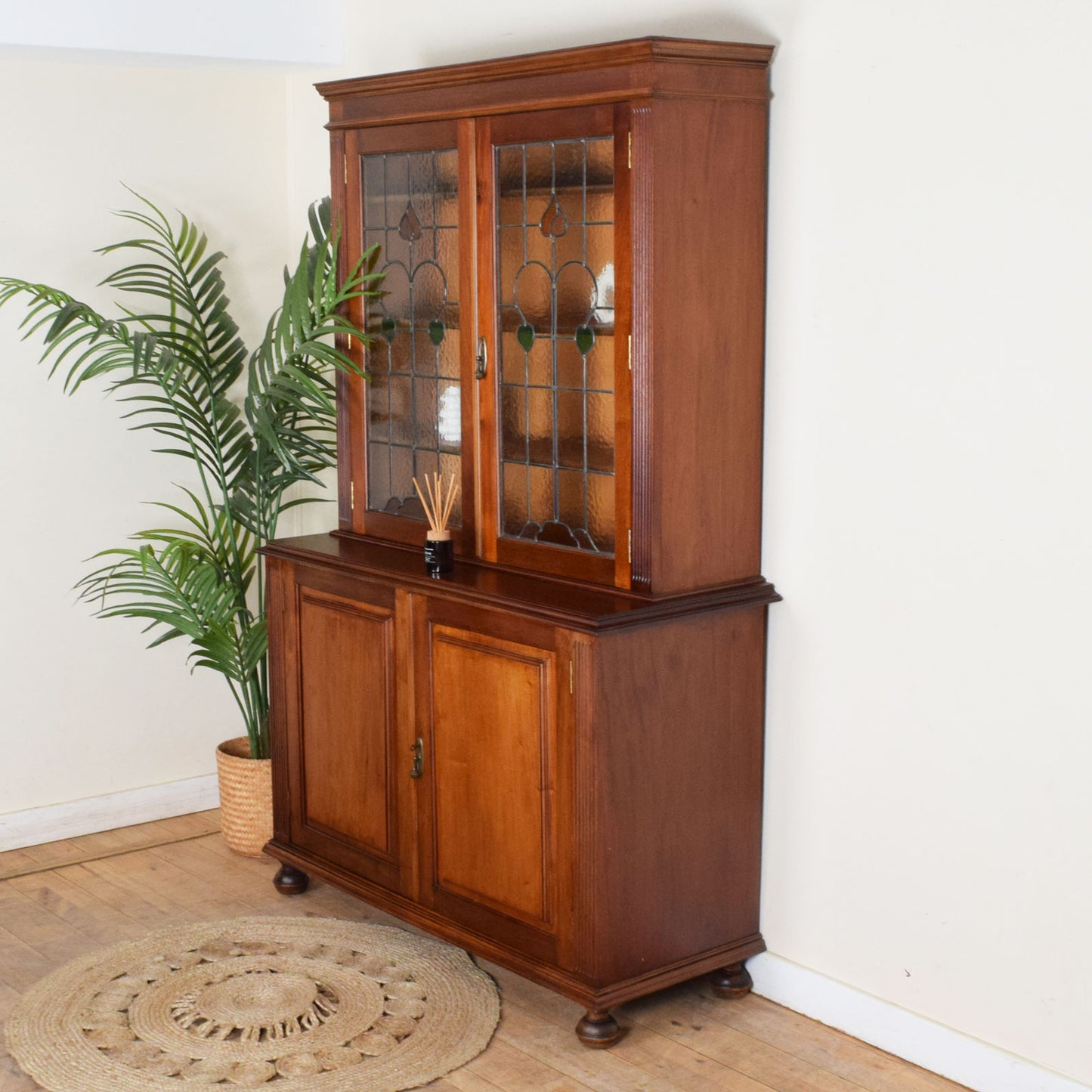 Stained Glass Mahogany Dresser