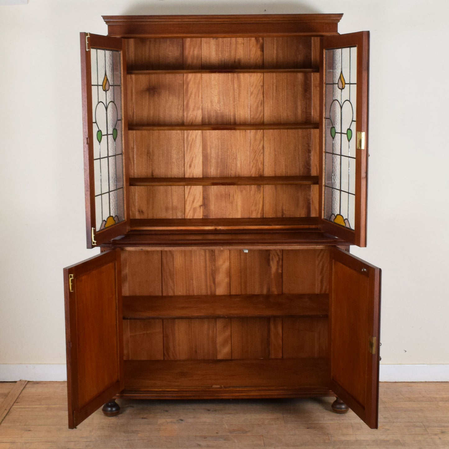 Stained Glass Mahogany Dresser