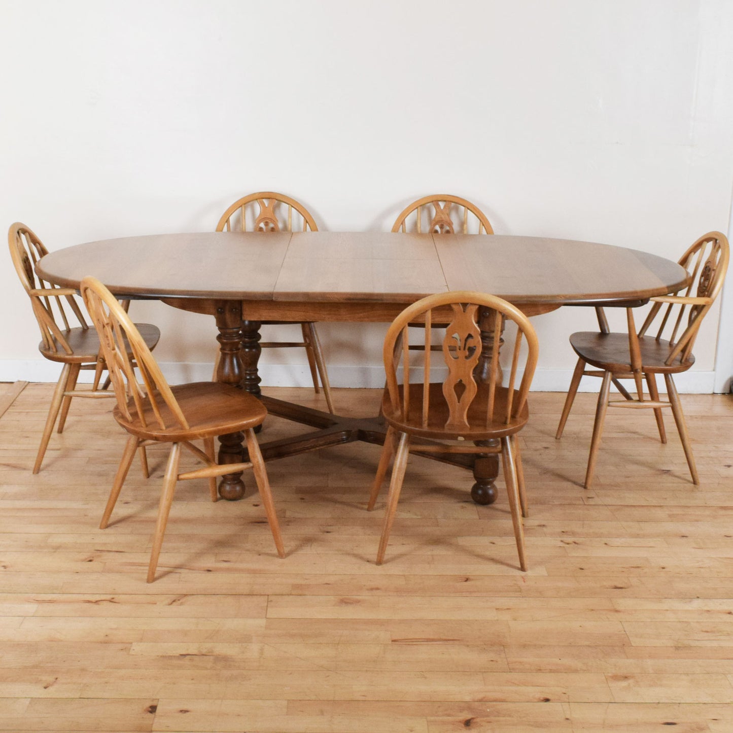 Ercol Extending Table and Six