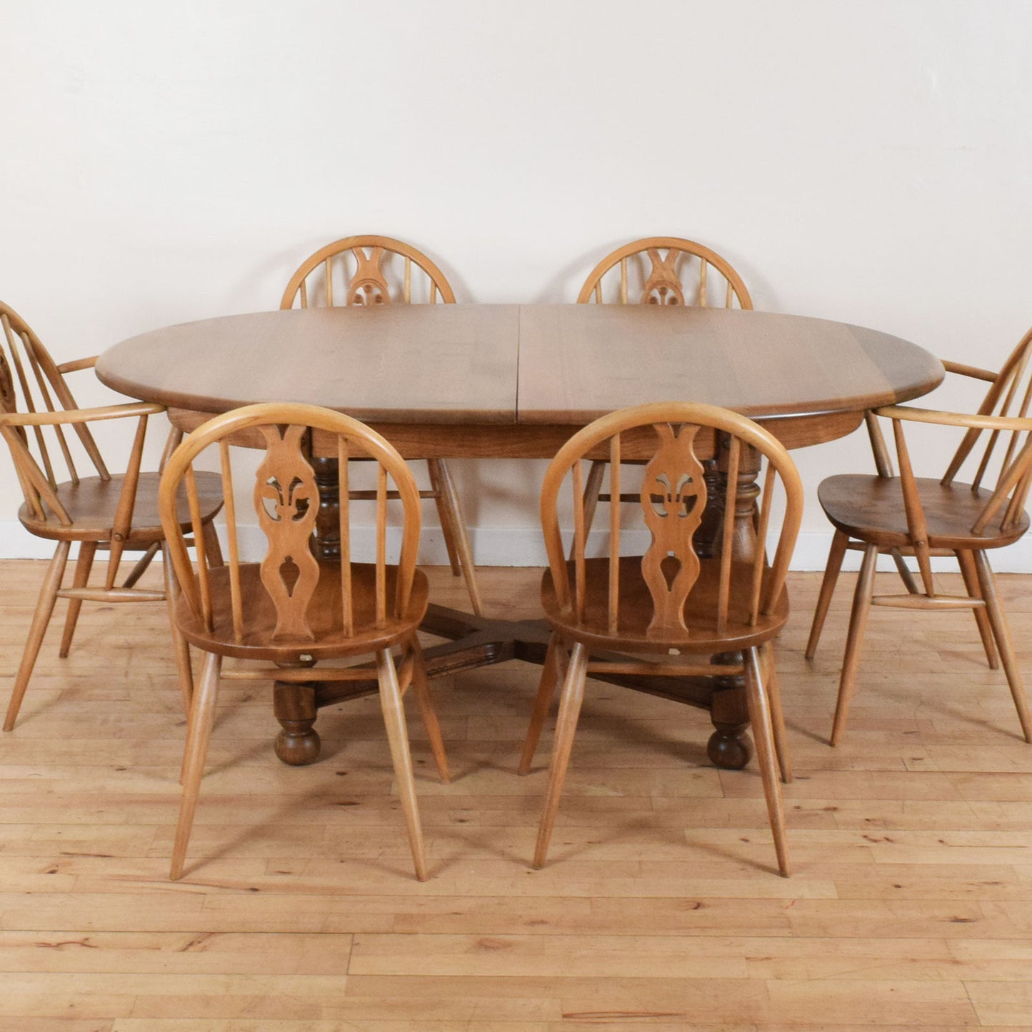 Ercol Extending Table and Six