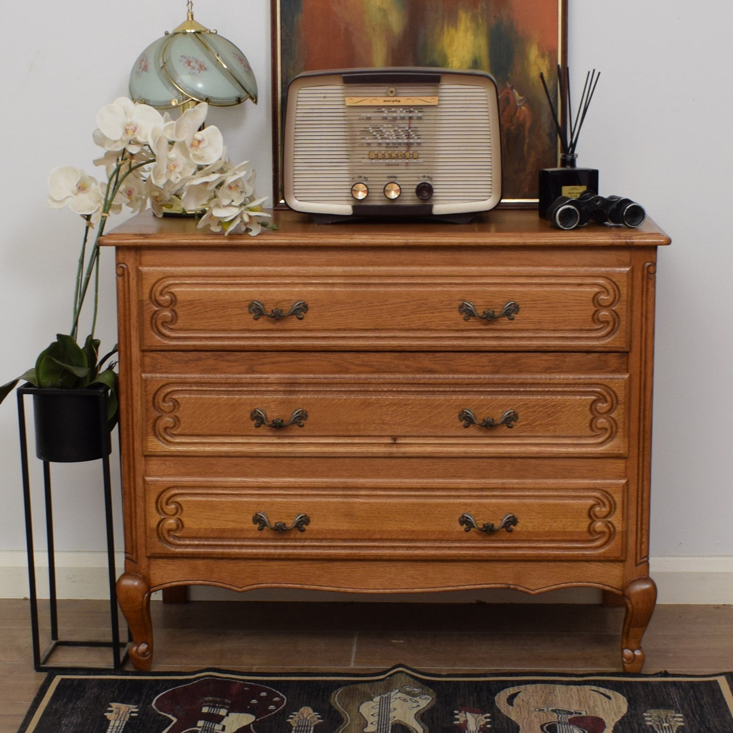 French Oak Chest Of Drawers