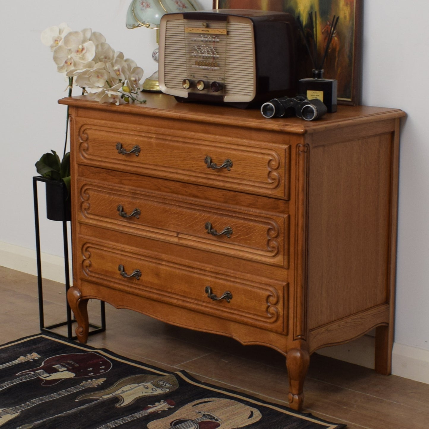 French Oak Chest Of Drawers