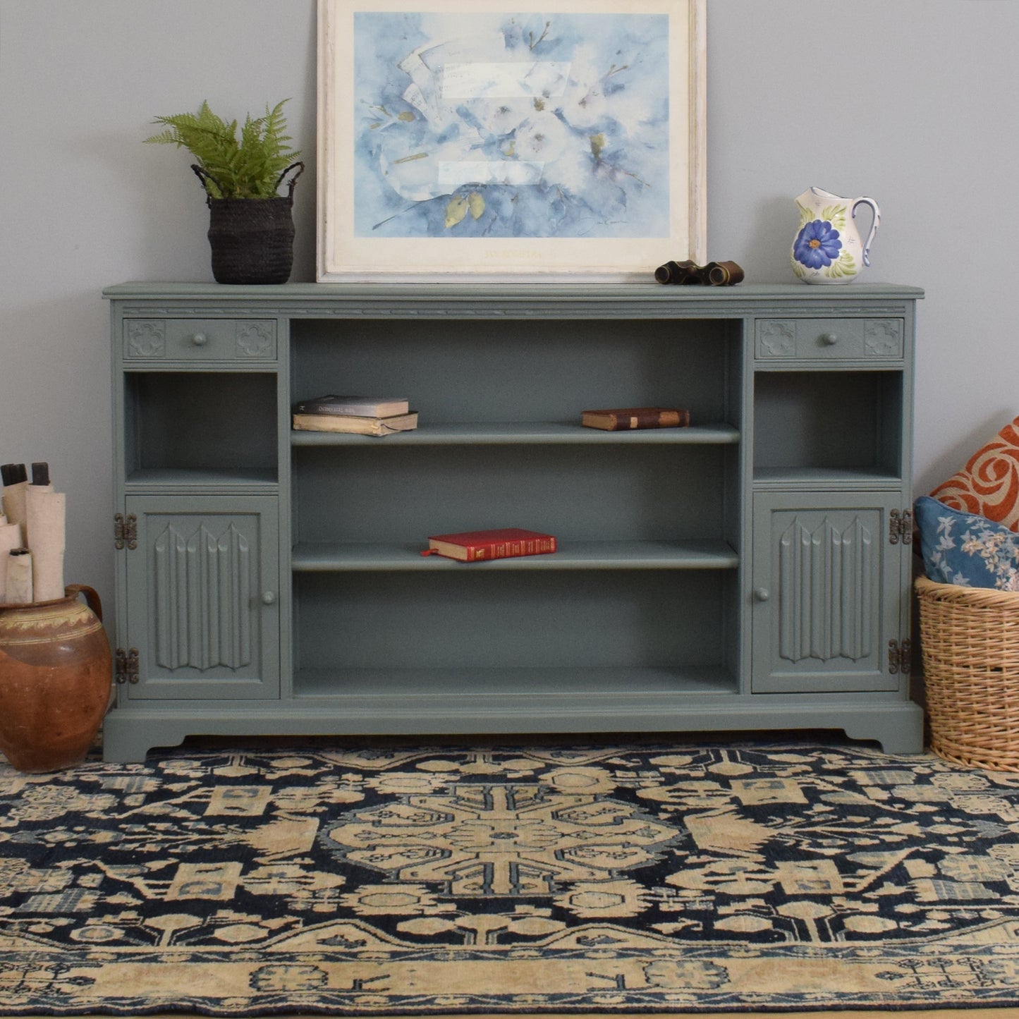 Painted Display Cabinet