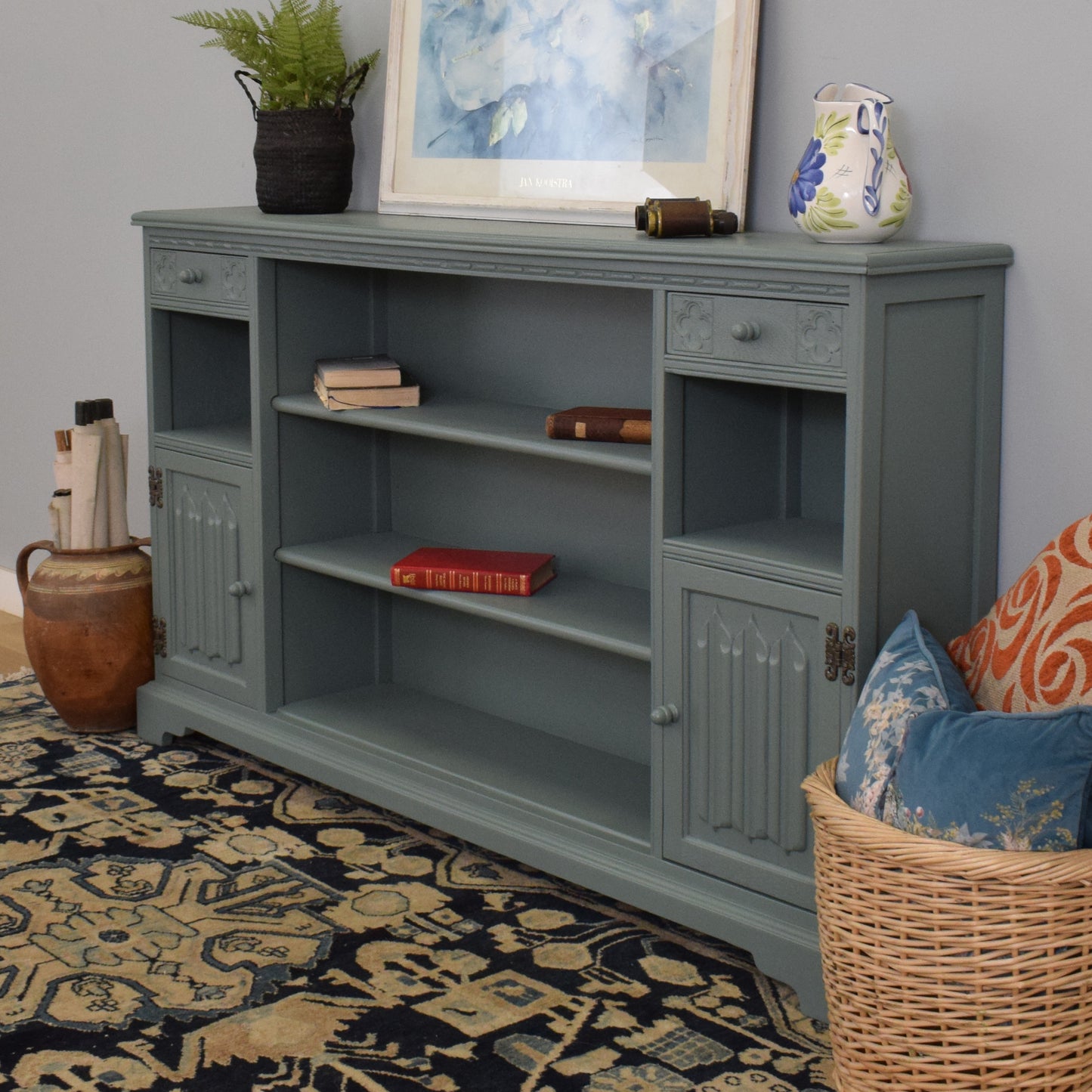 Painted Display Cabinet