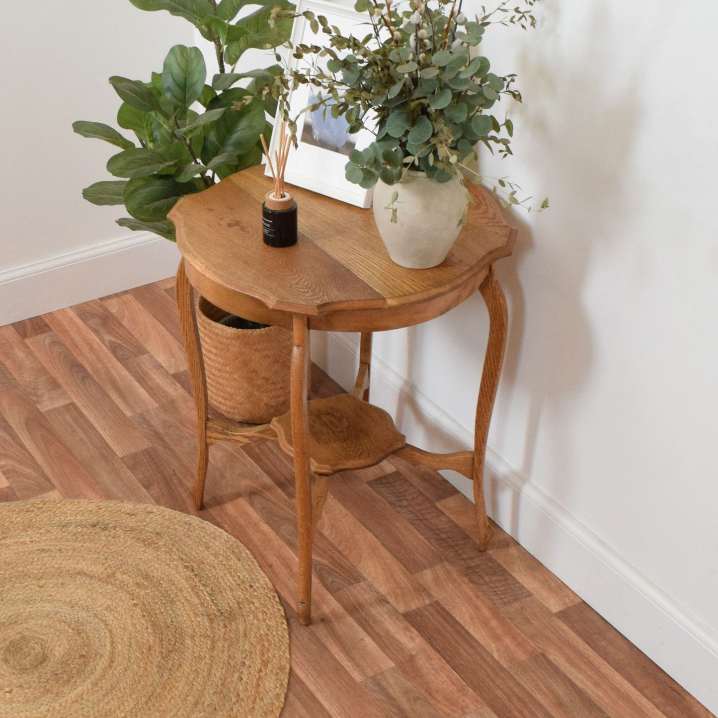 Restored Oak Side Table