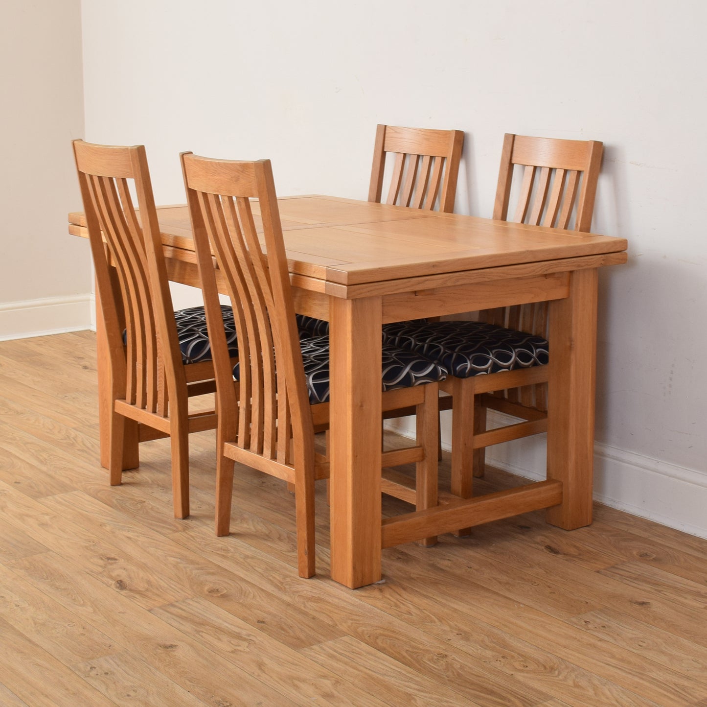 Draw Leaf Table And Four Chairs