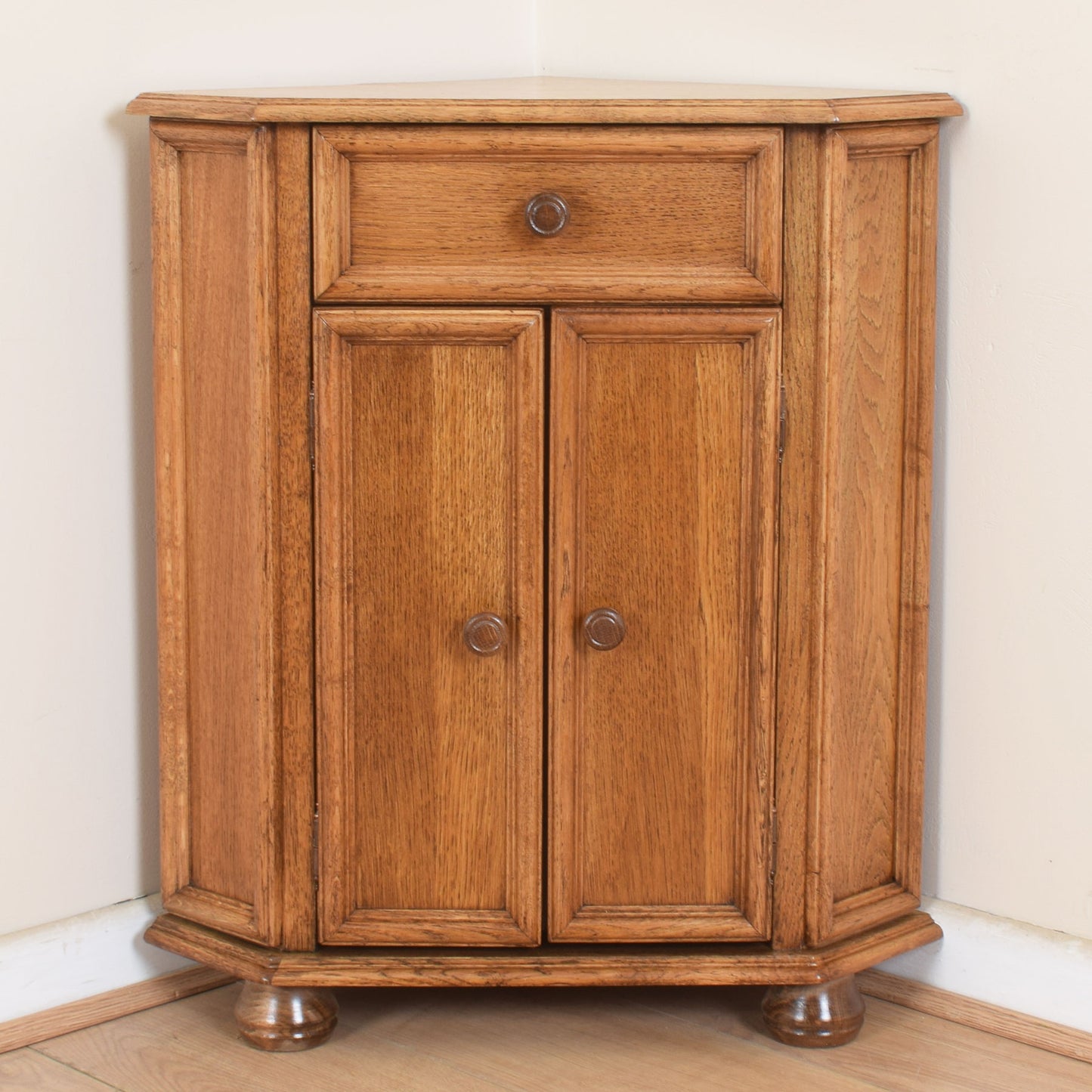 Oak Corner Cabinet