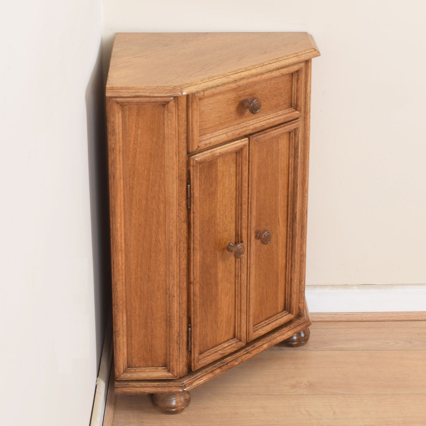 Oak Corner Cabinet