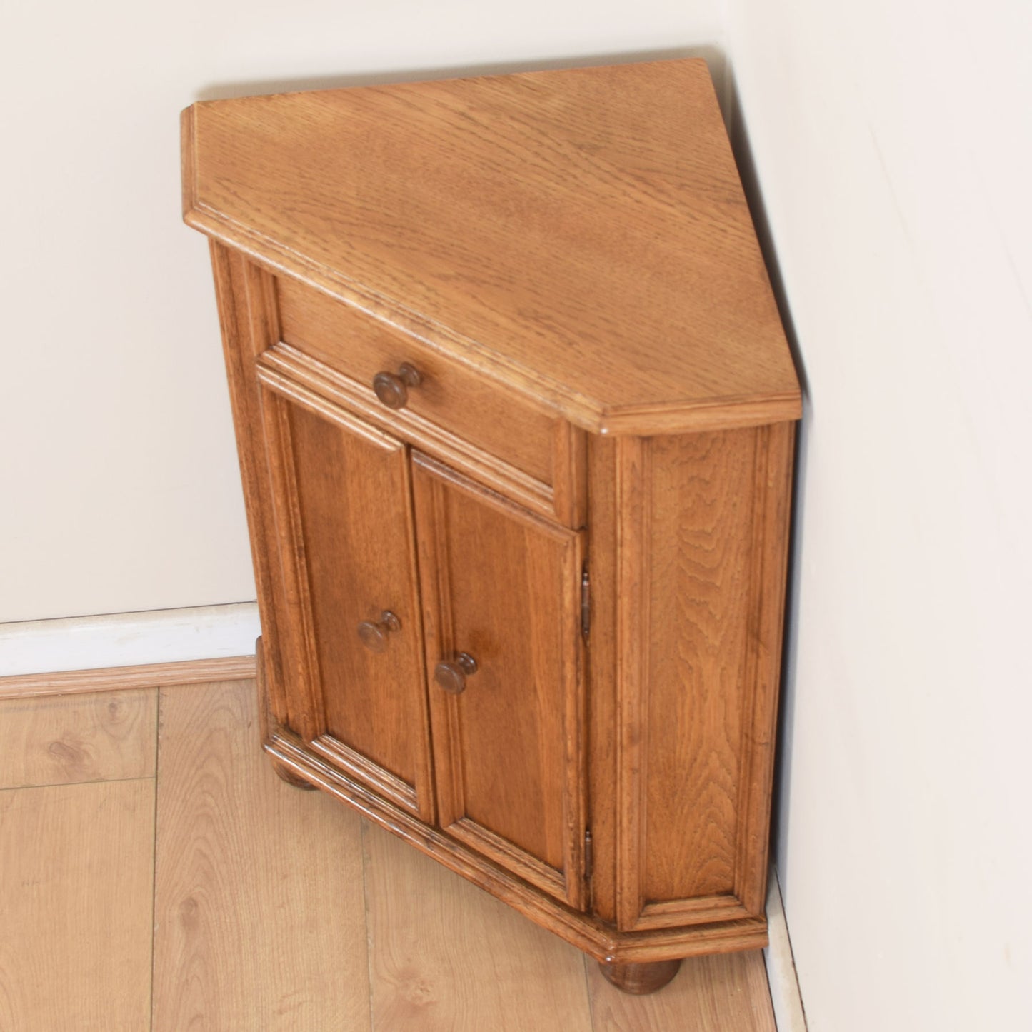 Oak Corner Cabinet