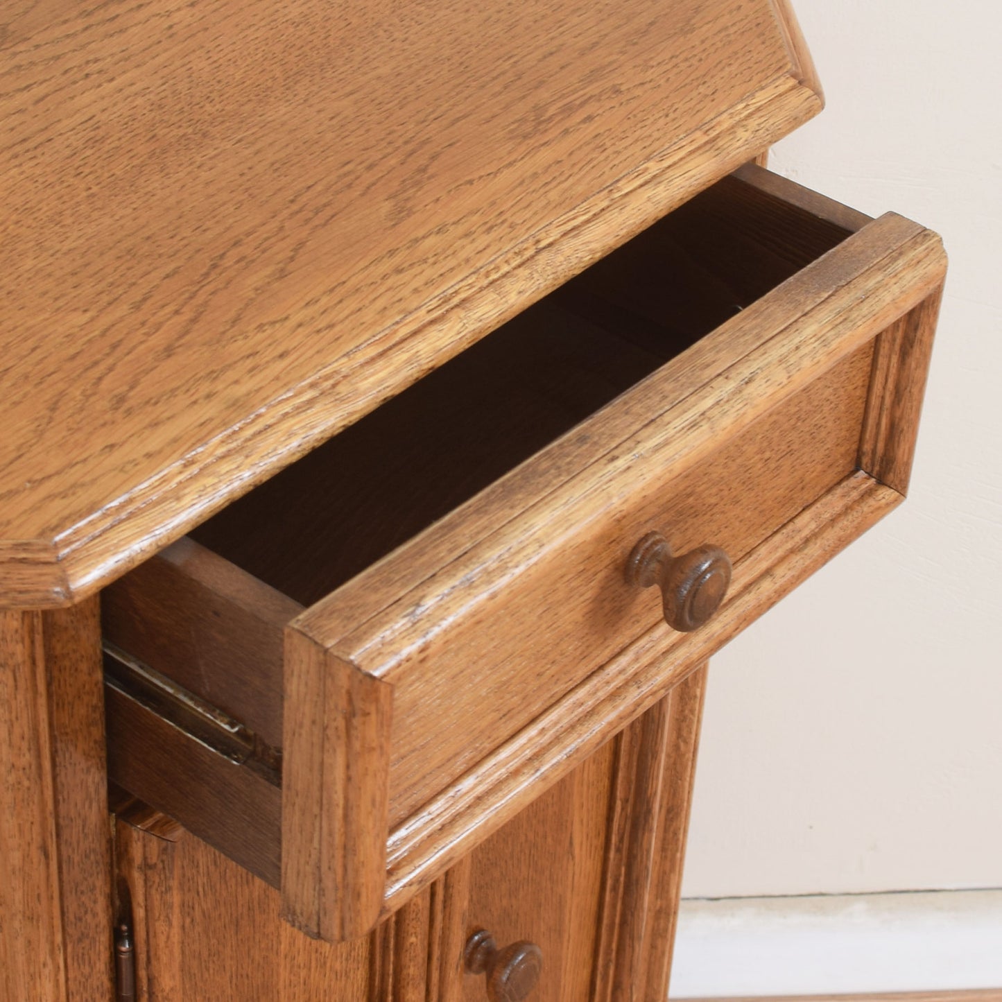 Oak Corner Cabinet