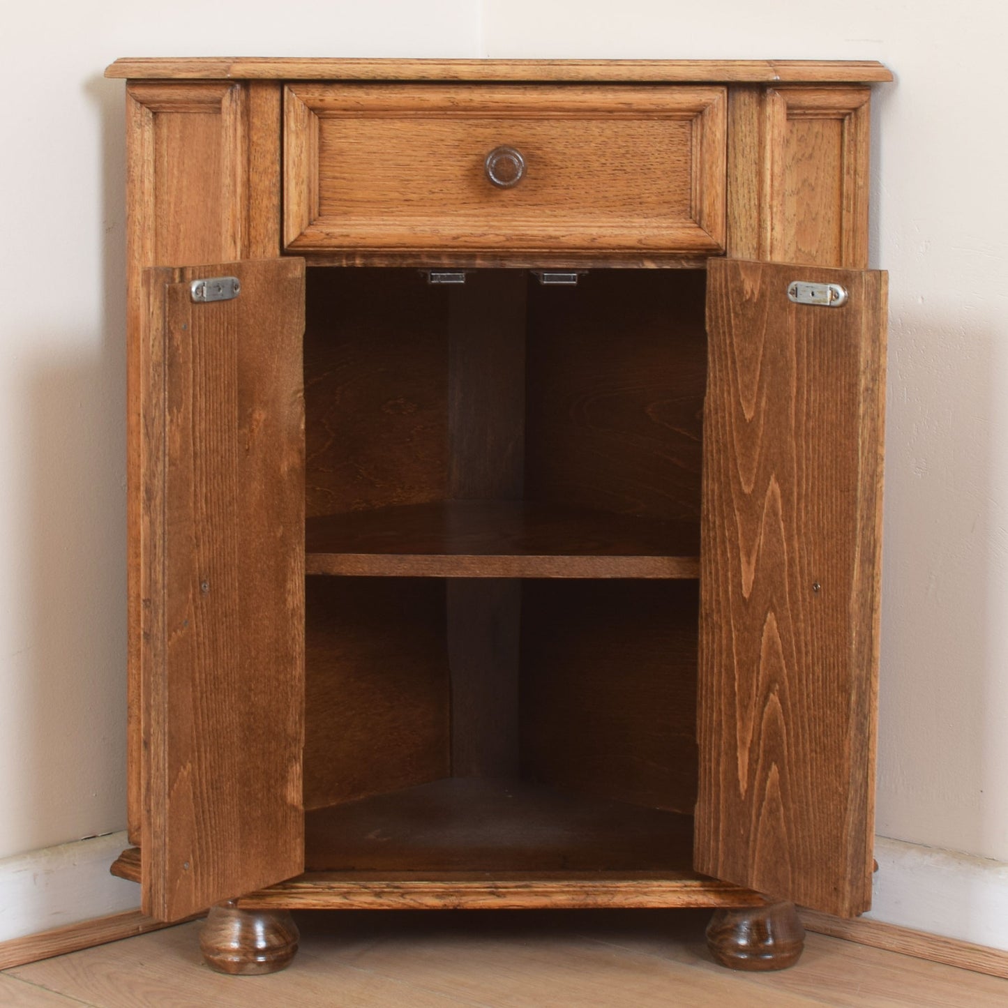 Oak Corner Cabinet