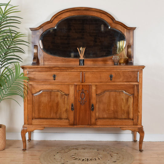 Mirrored Mahogany Sideboard