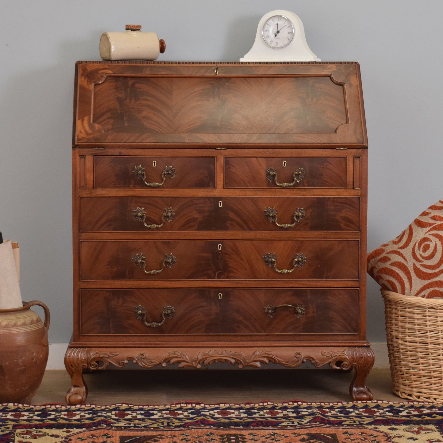 Large Mahogany Bureau