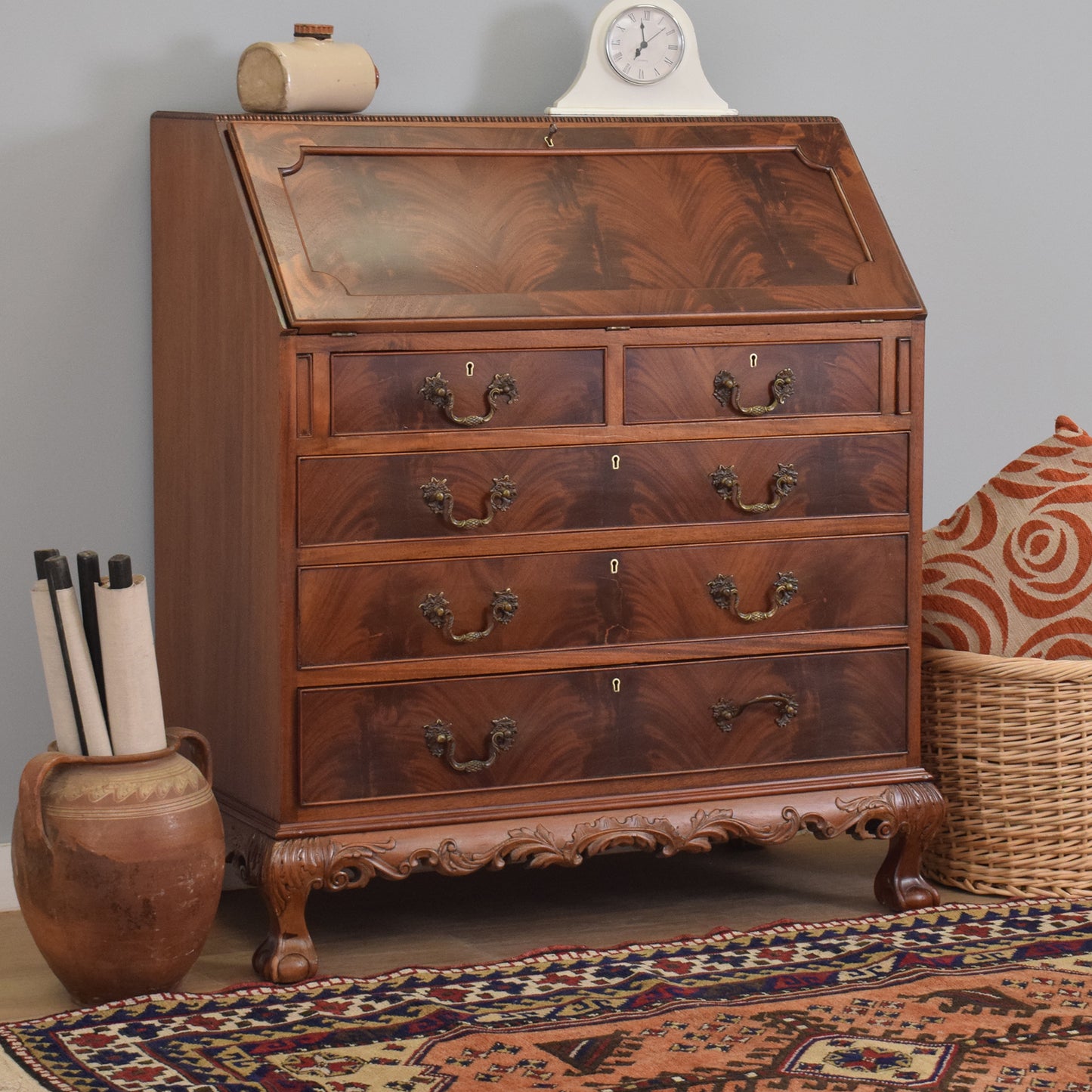 Large Mahogany Bureau