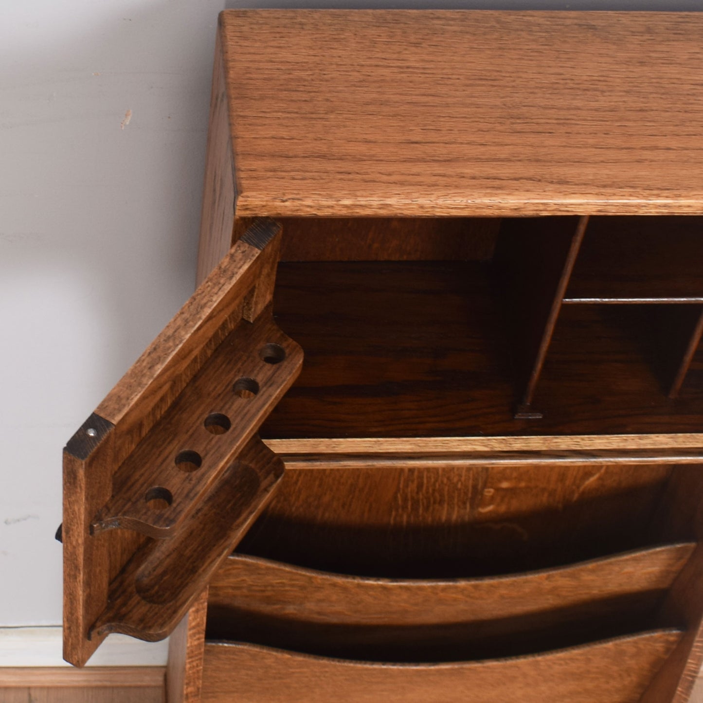 Unusual Cabinet with Magazine Rack