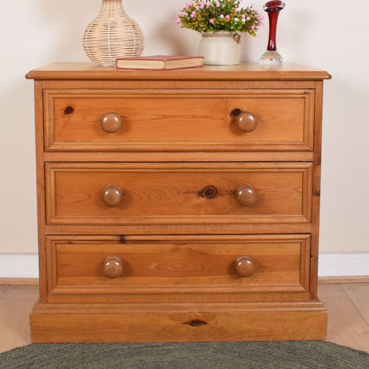Small Pine Chest of Three Drawers