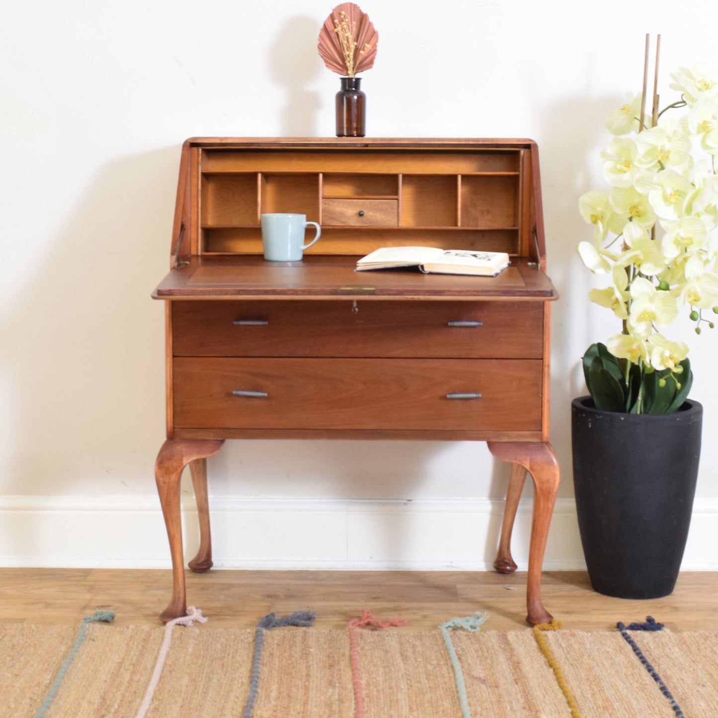 Restored Mahogany Veneer Bureau