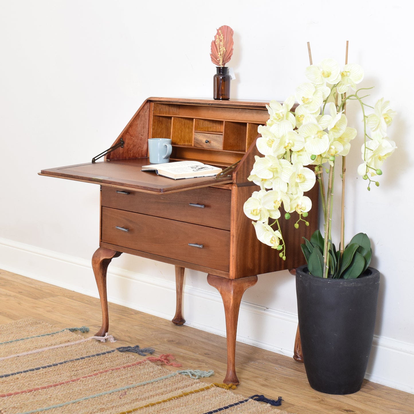 Restored Mahogany Veneer Bureau