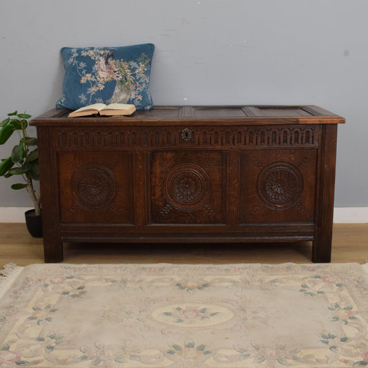 Restored Antique Oak Coffer