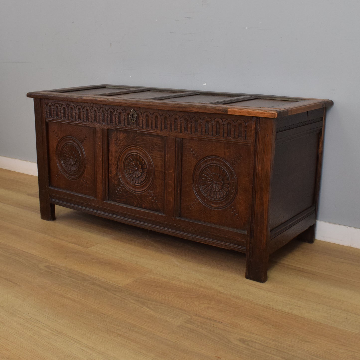 Restored Antique Oak Coffer