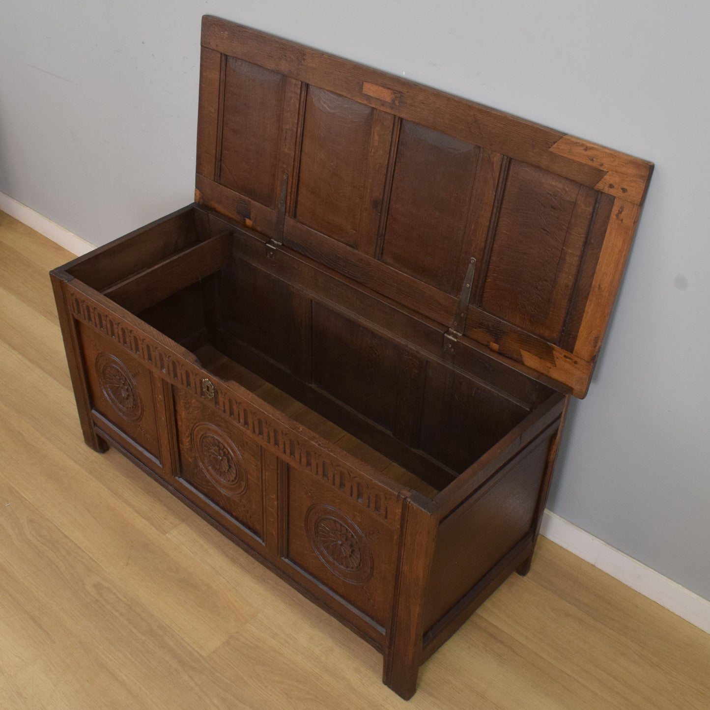 Restored Antique Oak Coffer