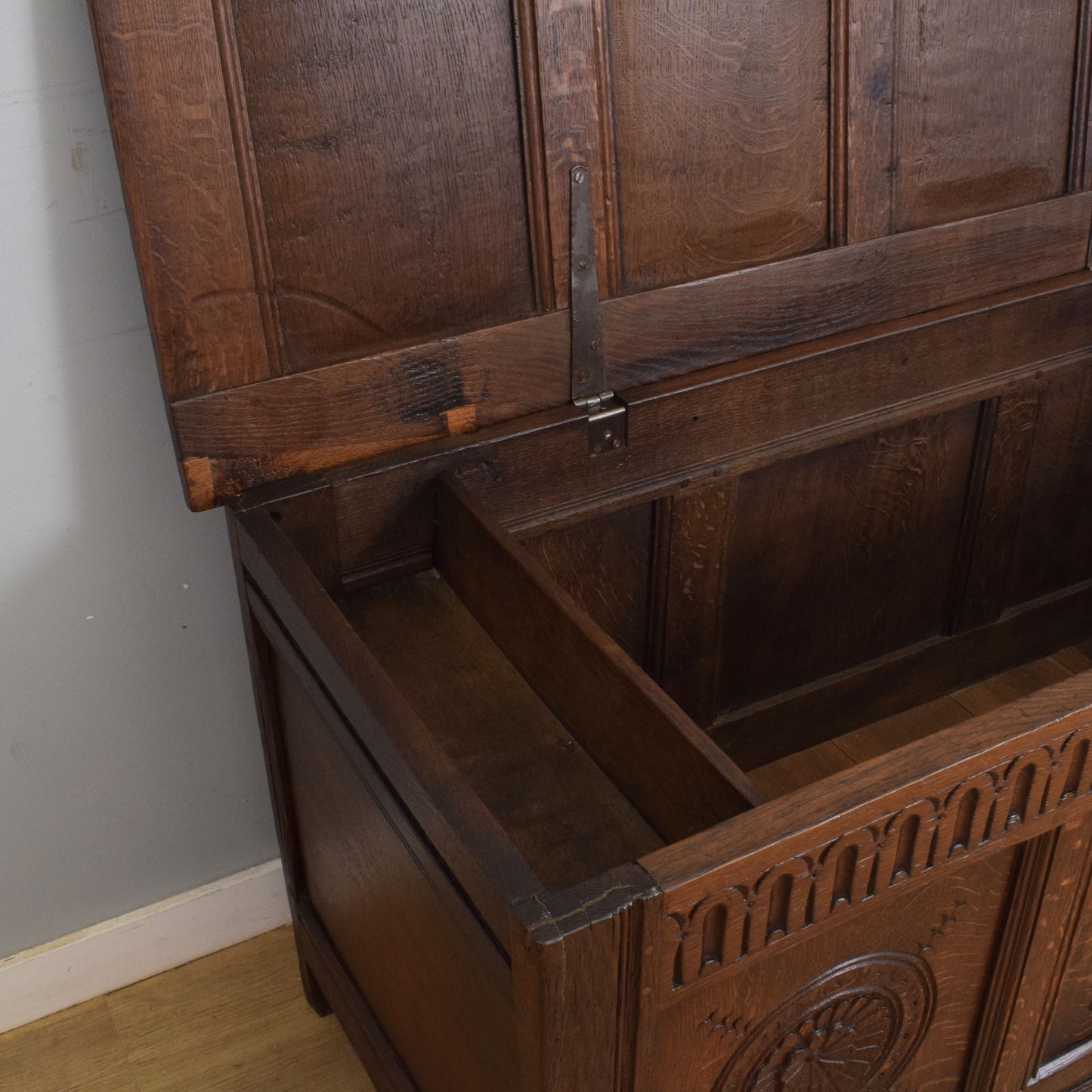 Restored Antique Oak Coffer