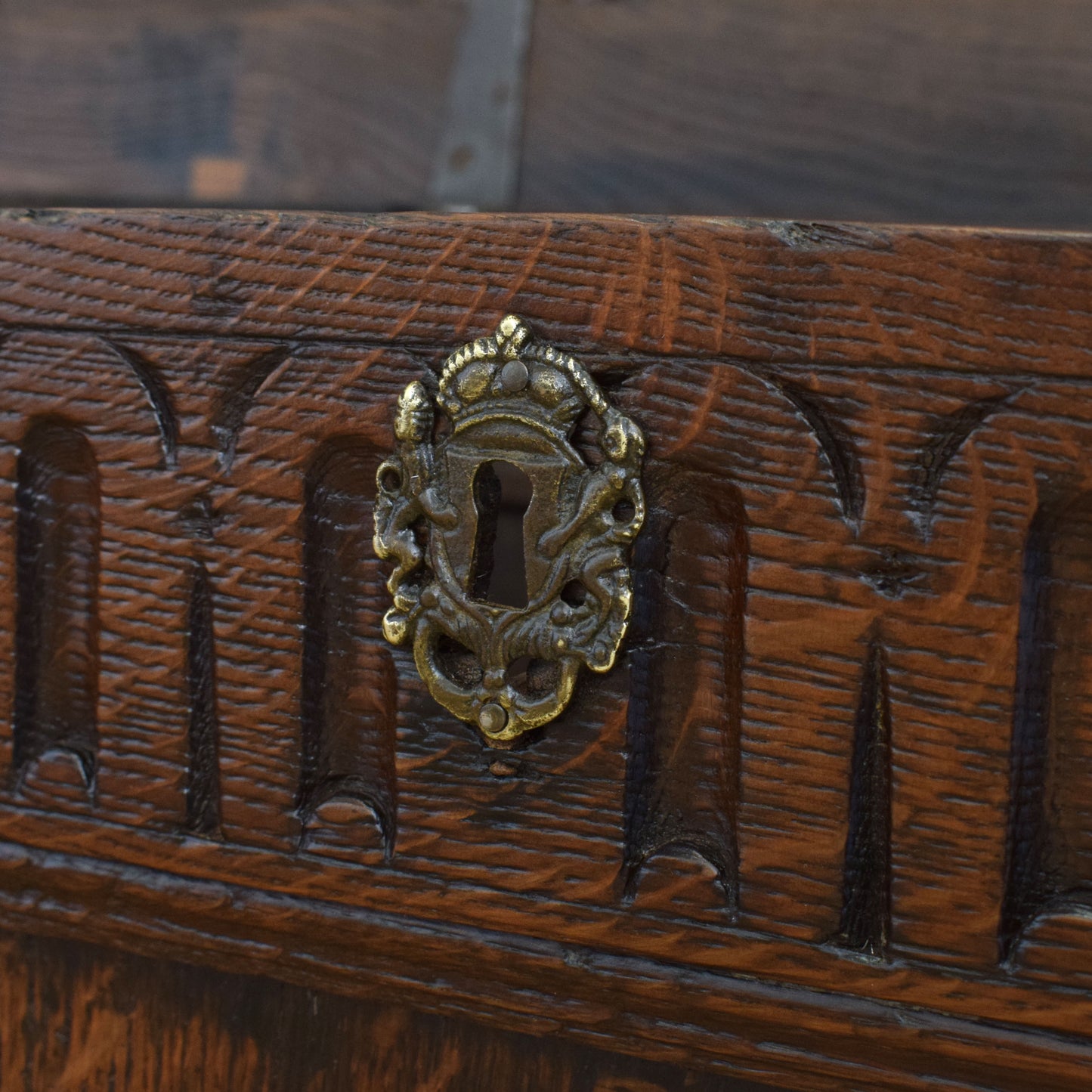 Restored Antique Oak Coffer