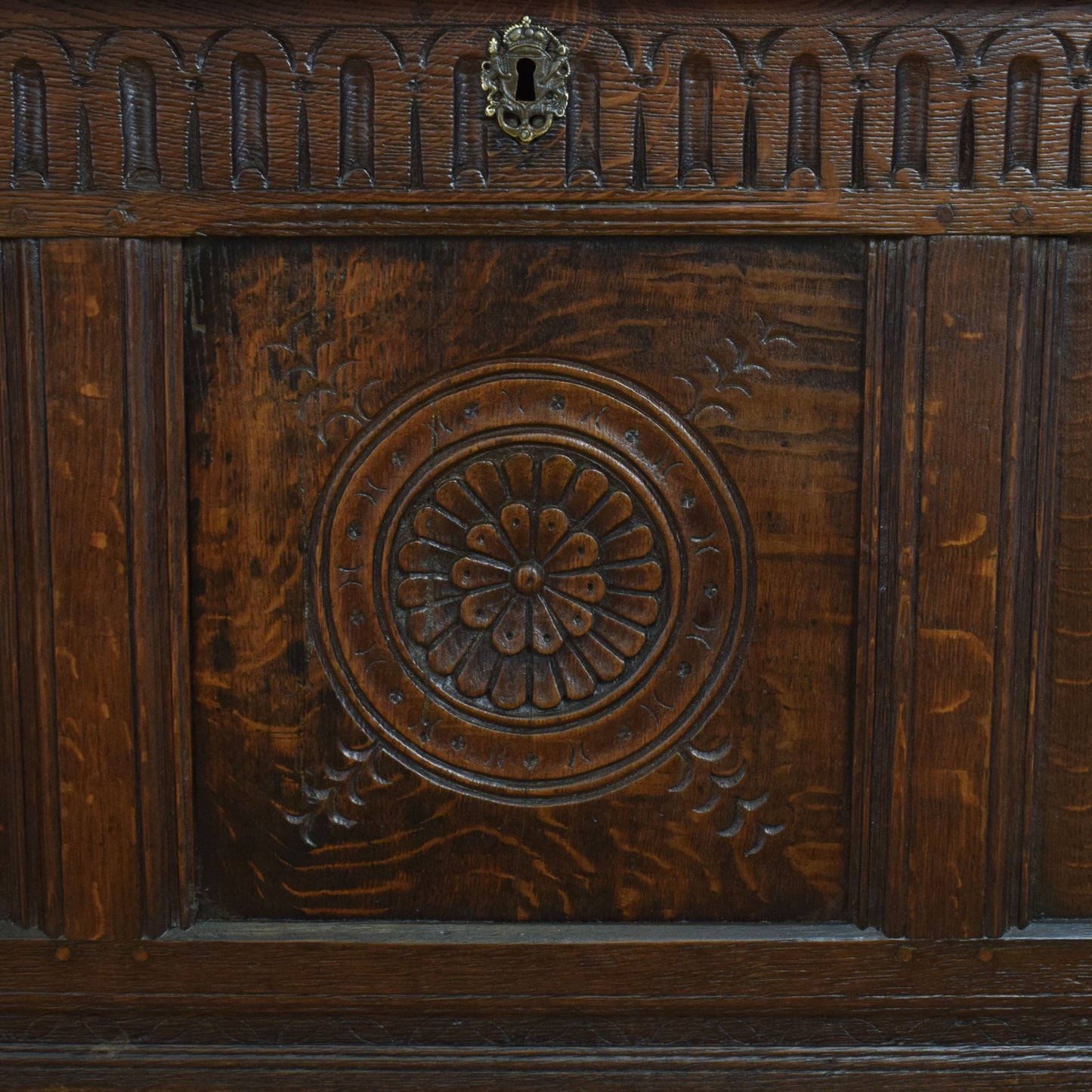 Restored Antique Oak Coffer