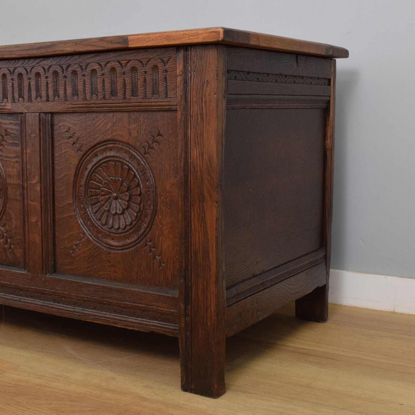 Restored Antique Oak Coffer