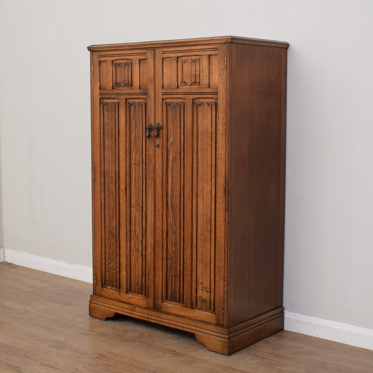 Restored Small Oak Wardrobe