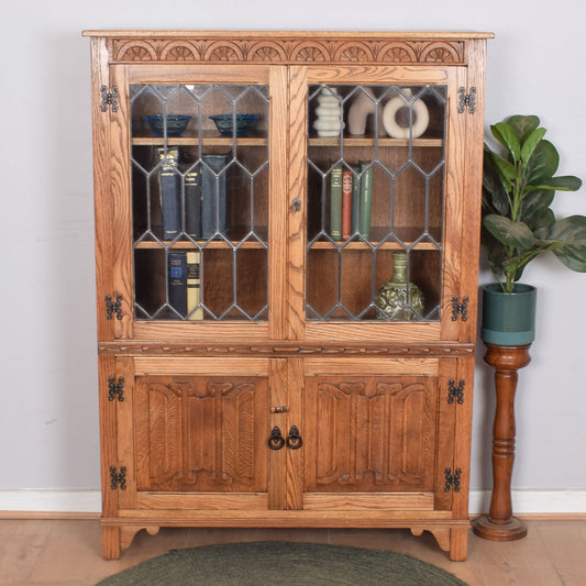 JayCee Glazed Bookcase Cabinet