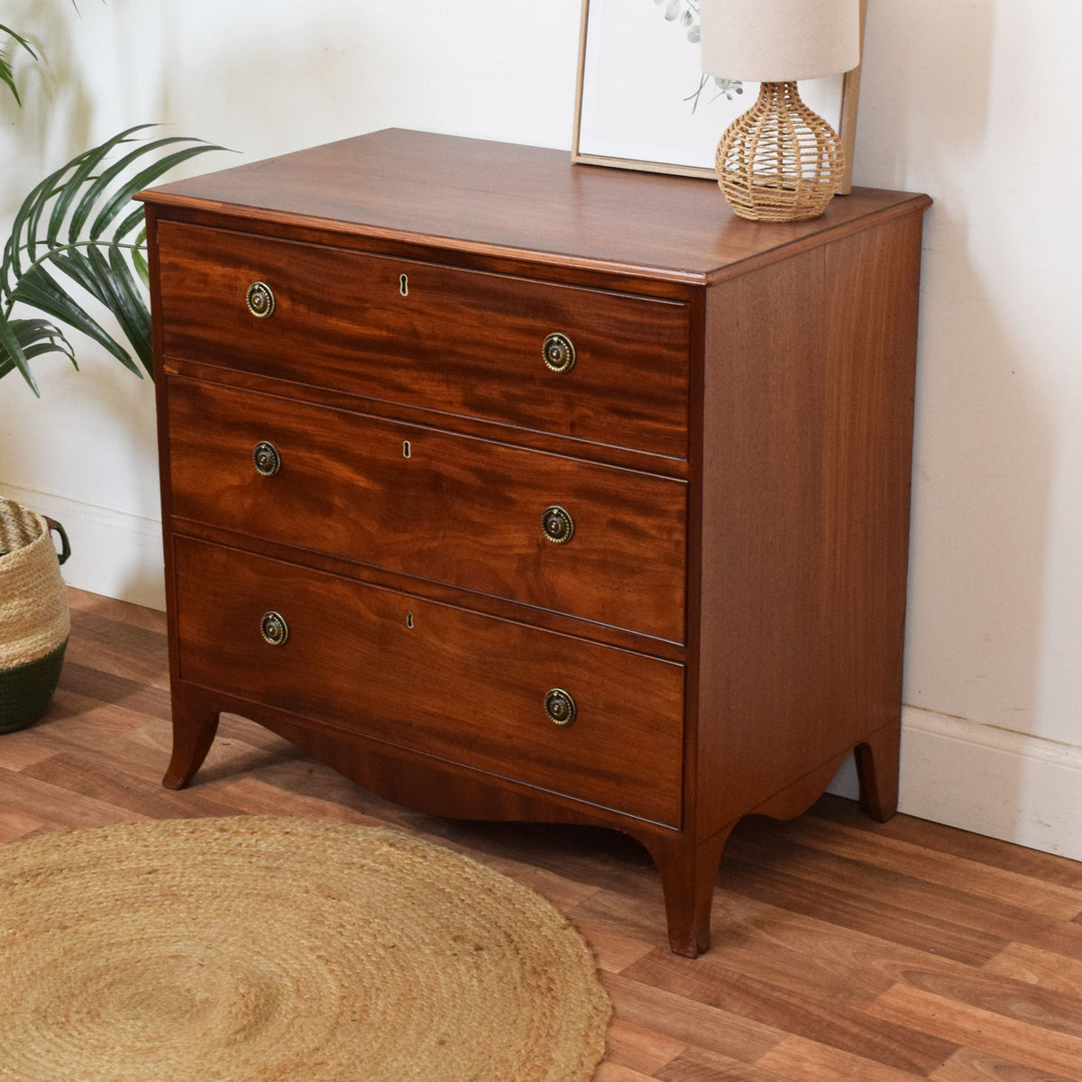 Rustic Mahogany Chest of Drawers